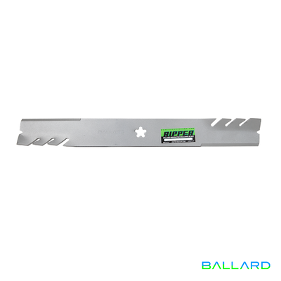 MULCHING Mower Blades: 16 5/8" Long, 5 PT STAR Center Hole, 2.5" Wide (Three Blade System)
